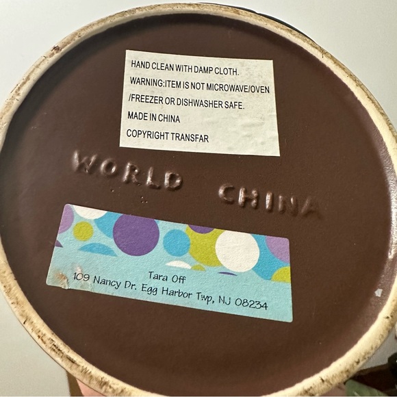 3D snowman Happy Holidays stoneware cookie jar - Picture 5 of 5